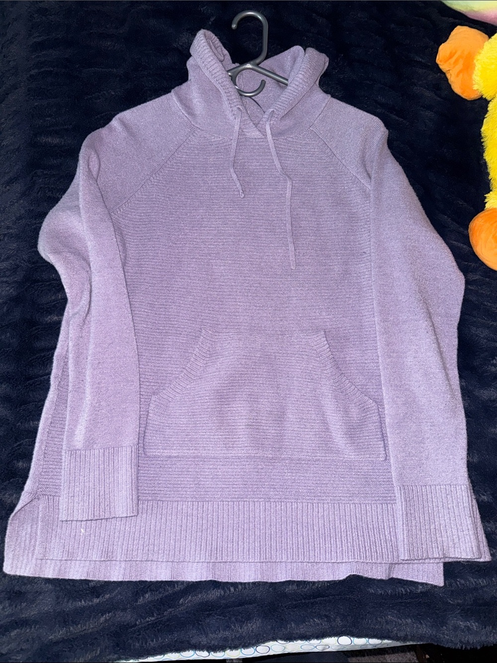 Sonoma Lavender Knit Hooded Pullover